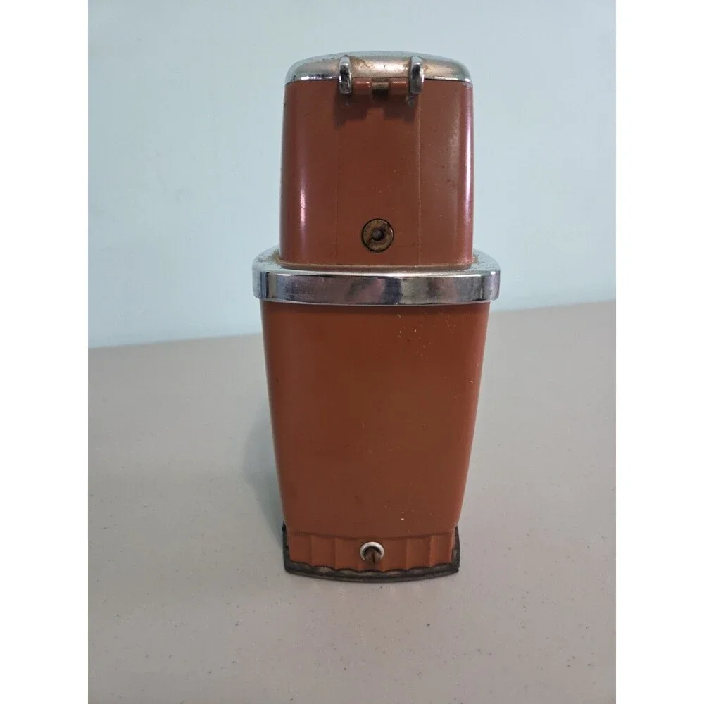 Vintage SEARS SWING-A-WAY Manual Ice Crusher with handle 1950s Retro Tan/Brown